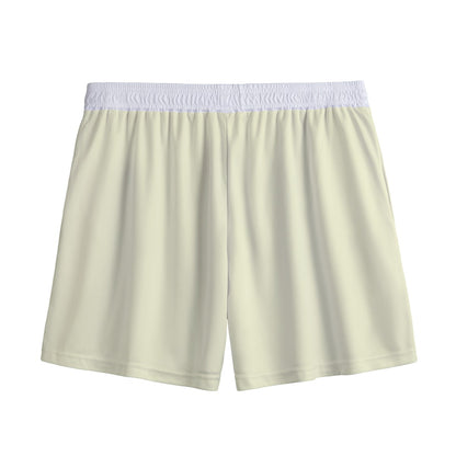 Cream Sixers Mesh Shorts