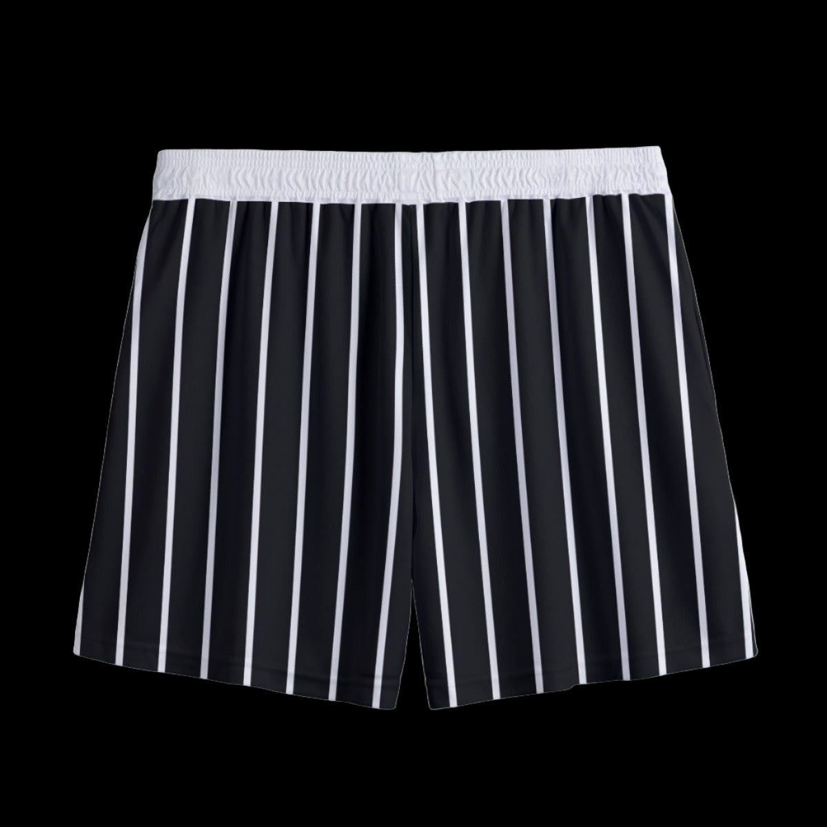 Yankees 'Black Pinstripe' Mesh Shorts