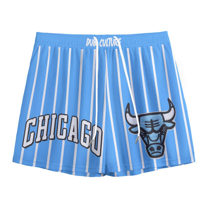 Bulls Blue Pinstripe Mesh Shorts