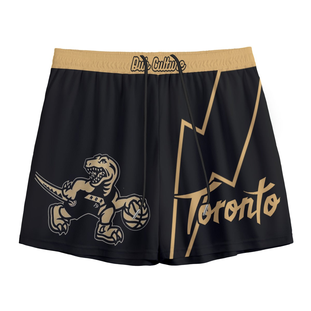 Gold Raptors Mesh Shorts