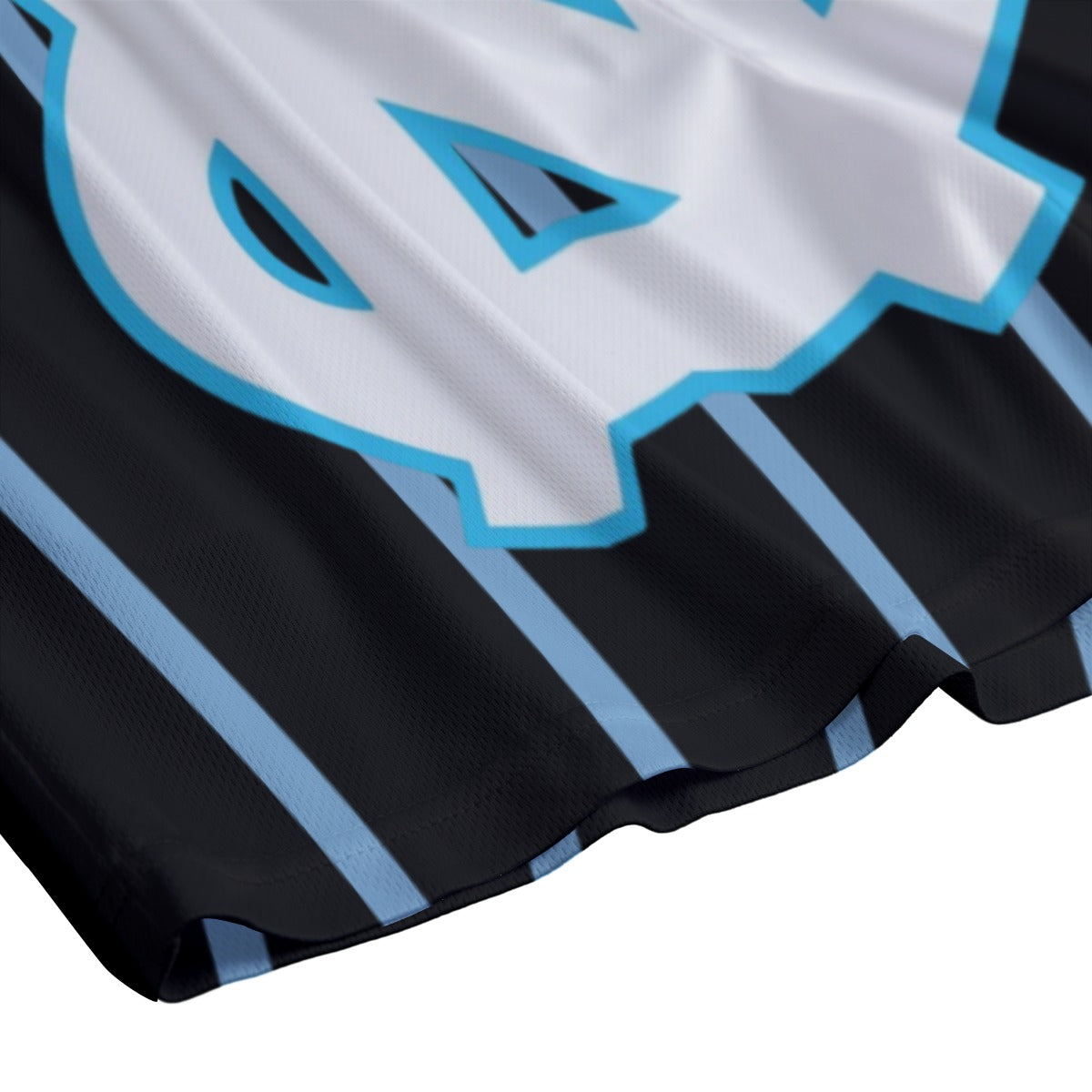 UNC Black Pinstripe Mesh Shorts