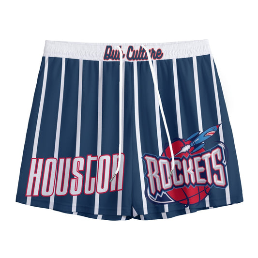 Rockets Throwback Mesh Shorts