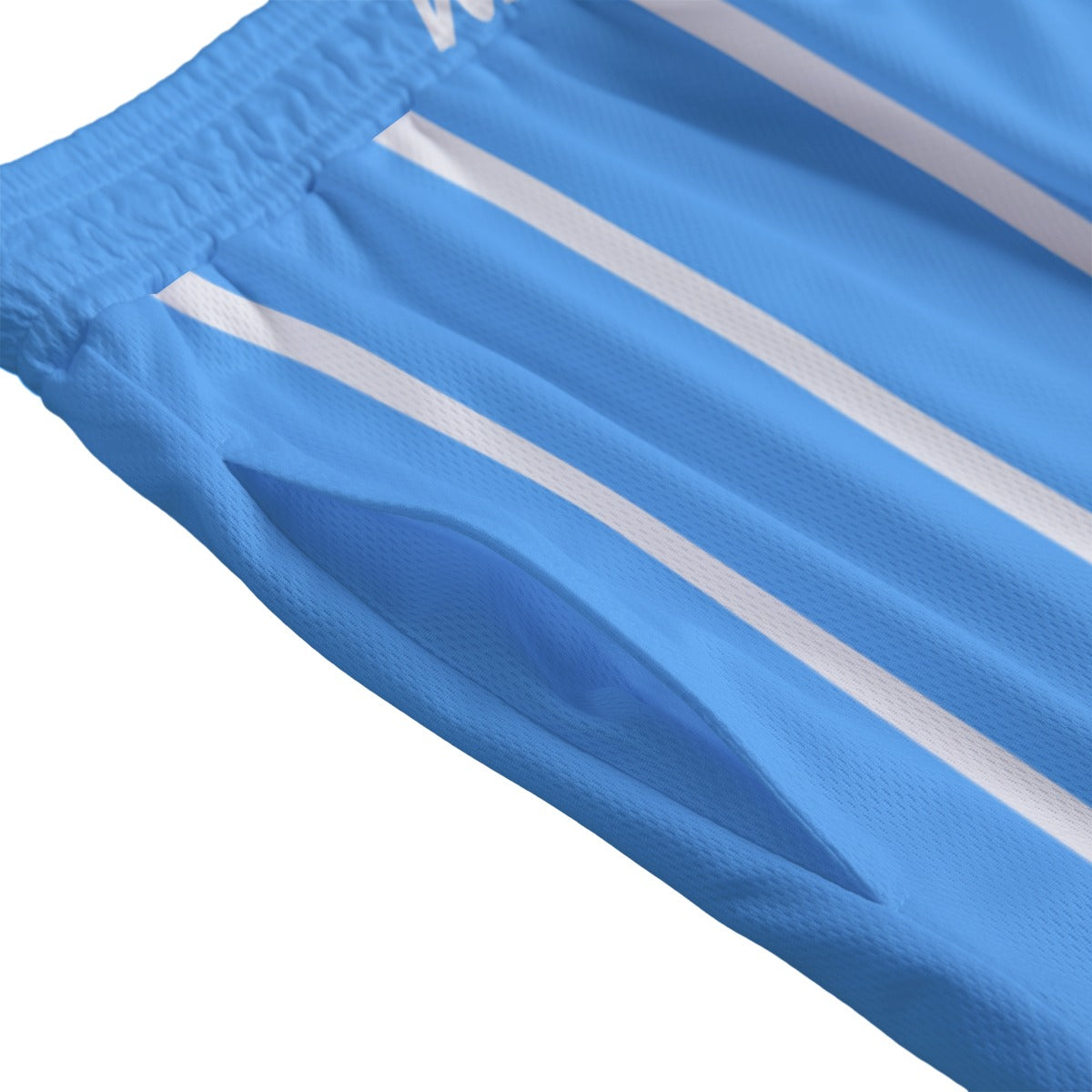 Bulls Blue Pinstripe Mesh Shorts