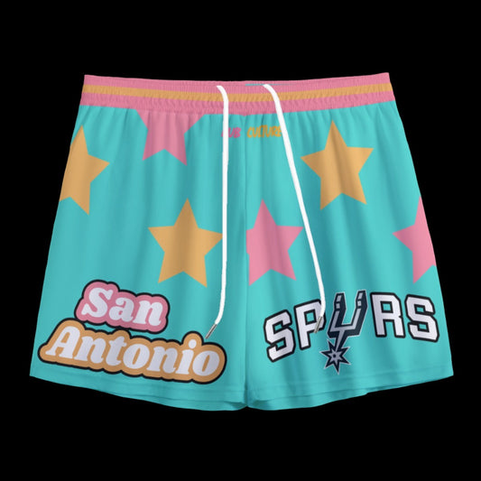 San Antonio Spurs 'City' Mesh Shorts