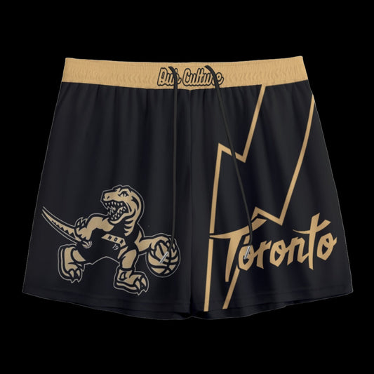 Gold Raptors Mesh Shorts