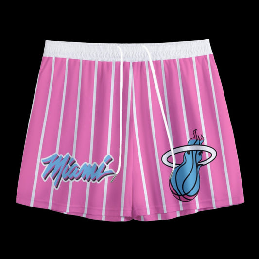 Miami Pinstripe Mesh Shorts